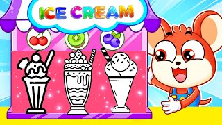 Ice cream glass Easy and Beautiful drawing easy with colours