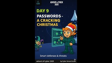 DAY 9 - Advent of Cyber TryHackMe 2025 | Passwords - A Cracking Christmas