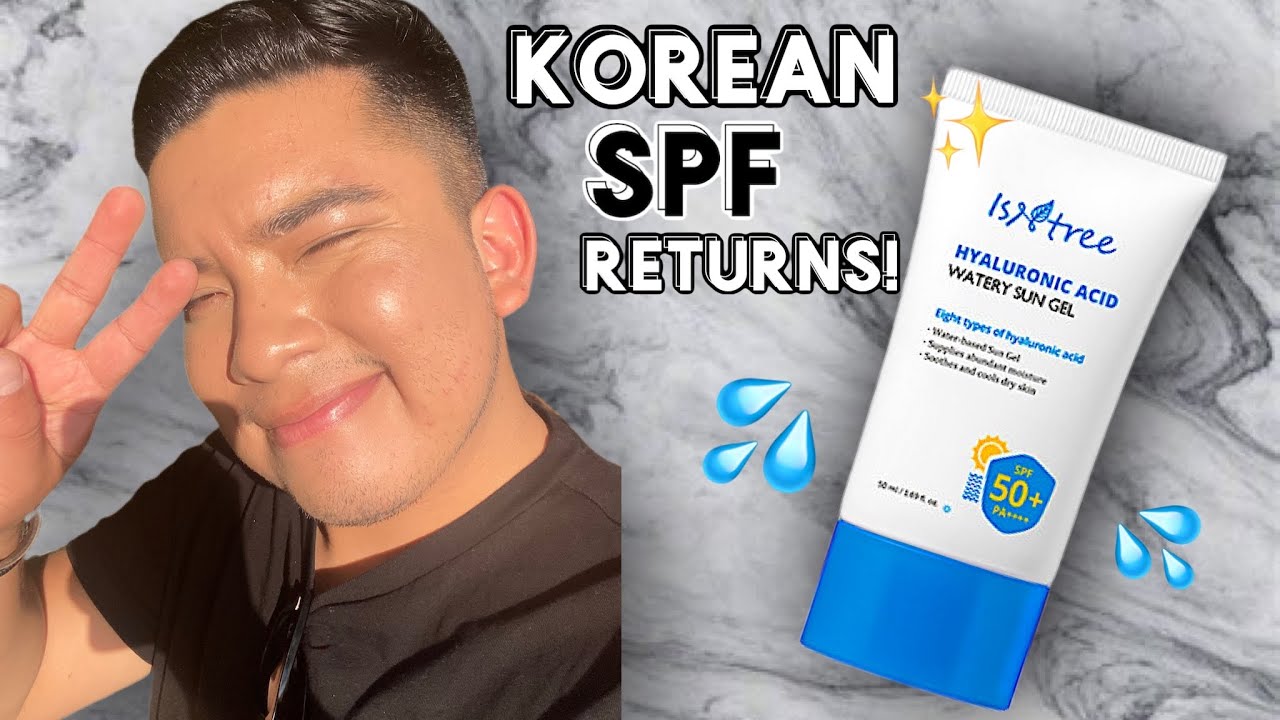 video ISNTREE Hyaluronic Acid Watery Sun Gel SPF 50+