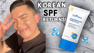 Isntree Hyaluronic Acid Watery Sun Gel Spf 50+ + Wear Test screenshot 3