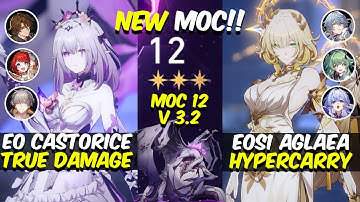 E0S1 Castorice Tribbie & E0S1 Aglaea Hypercarry | Memory of Chaos Floor 12 | Honkai: Star Rail 3.2