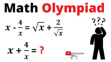 Learn How to Find the value of x + 4/x = ? Quickly | Math Olympiad Preparation | Learn the Tricks