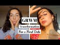 GRWM TRANSFORMATION for a  FIRST DATE 💞💋