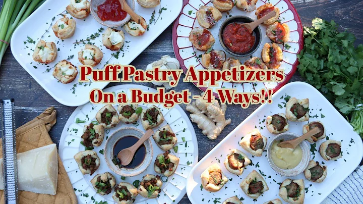 Puff Pastry Appetizers on a Budget - Four Ways!!