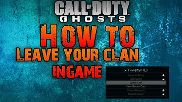 How To Leave Your Clan On Call of Duty: Ghosts [In-game]