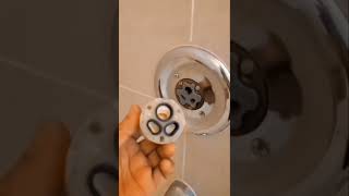 American Standard single handle shower faucet water hammer fix. Repair replace cartridge valve. Easy