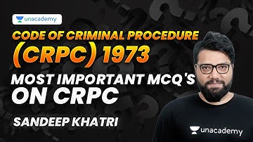 Code of Criminal Procedure Important MCQ