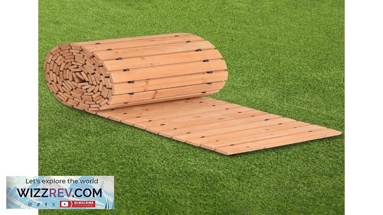 VEVOR Wooden Garden Pathway 24 ft L x 17 in W Non Slip