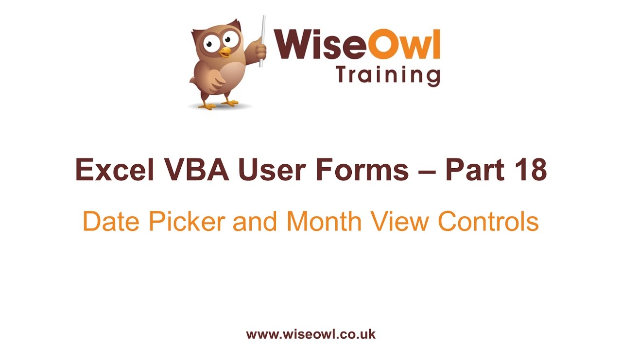 New Excel VBA Forms Part 18 - Installing the Date Time Picker and Month View Controls