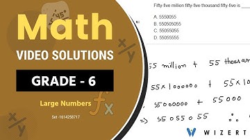 Math Large Numbers Video Lessons for Grade 6 - Set 1614258717