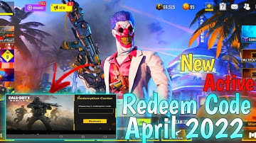 April 2022 New Redeem Code| Redemption Code COD Mobile | CODM Codes
