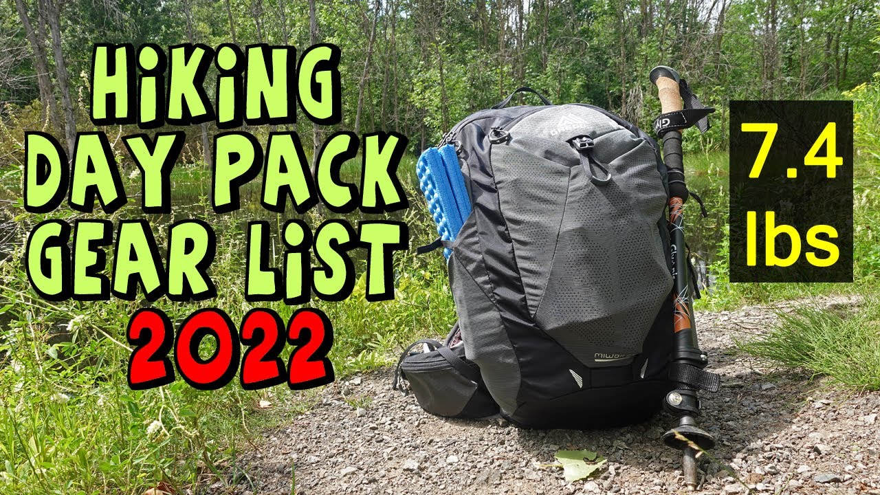 hiking day pack gear list 2022 YouTube