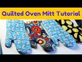 How to Make an Oven Mitt- FREE pattern & Tutorial