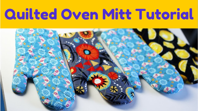 First real project on the books- Quilted Oven Mitts : r/sewing