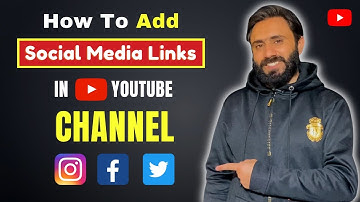 How to add Social Media Links in Youtube Channel Art 2025