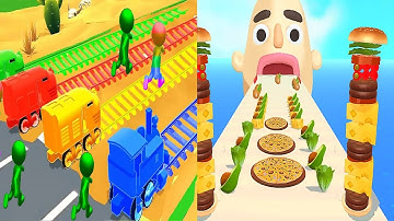 Shape shifting VS Sandwich Runner - All Level Gameplay Android iOS Ep5