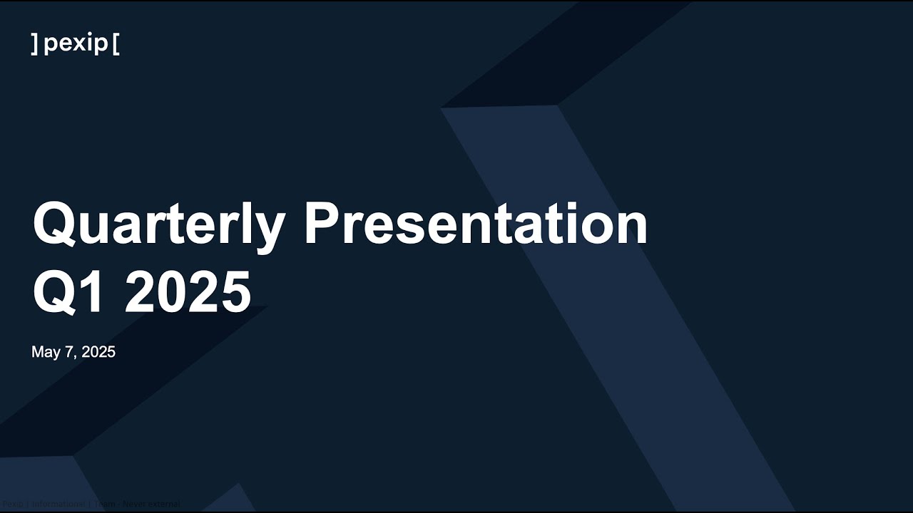 Pexip Q1 2025 Presentation