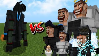 Big Rocket Man Vs ALL SKIBIDI TOILET - Minecraft Mob Battle