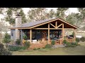 This cozy small home will make your heart melt  peaceful living  house design with floor plan