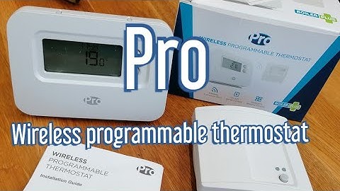 New Pro wireless programmable thermostat. by  pro controls how to use install and set up