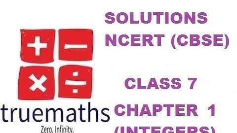 Ncert solution (Integers) chapter 1 question 6 class 7 exercise 1.1 chapter 1 integers