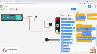 Tinkercad Circuits using BBC Micro:bit to turn a light on