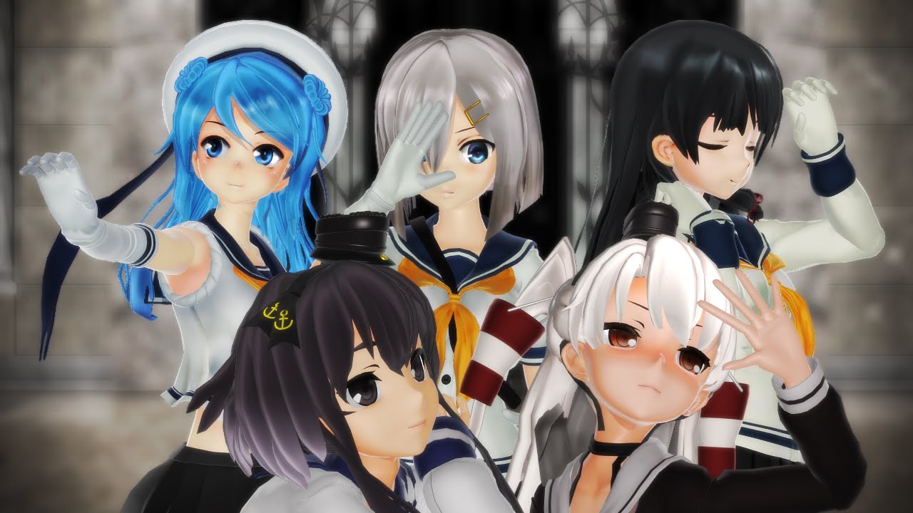 Mmd艦これ 磯風 浜風 浦風 天津風 時津風 Caryy Me Off Youtube