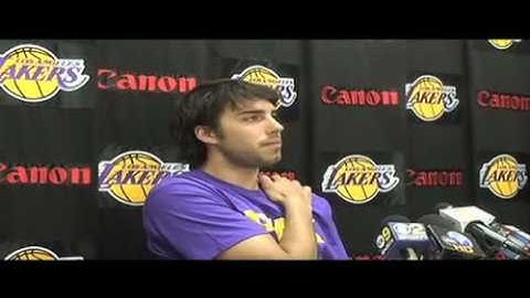 Lakers guard Sasha Vujacic on 2010 exit interview