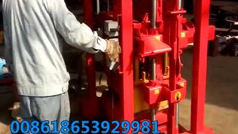 QTJ4 40 concrete block machine-manual operation block moulding machine