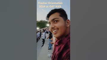fresher orientation at NITKKR 2024 @ OAT. #nitkkr #jeemains #nitin #iitmotivation #iitjee