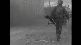 752nd Tanks 805th TDs Advance Through Cornuda Italy 30 April 1945