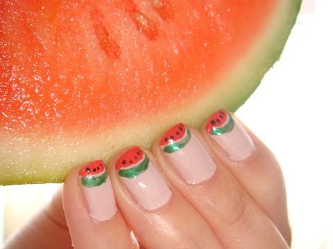 FUN French Watermelon Tip Nail Tutorial For Short Nails Using China Glaze, OPI