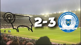 PETERBOROUGH SCORE LAST SECOND WINNER TO STUN DERBY! 🤯 | DERBY VS PETERBOROUGH | MATCHDAY VLOG