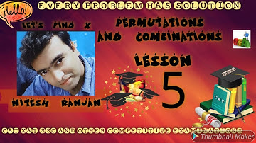 LESSON 5 PERMUTATIONS AND COMBINATIONS