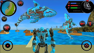 Robot Shark 2 Transformers Game By Naxeex - Android Gameplay