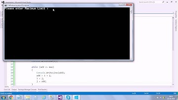 Fibonacci Series using c#
