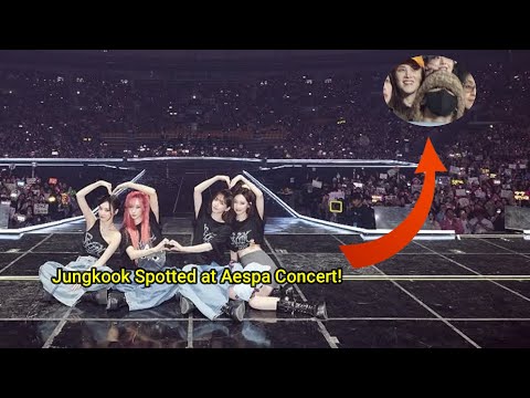 Jungkook CRASHES aespa Concert! Fans Go Wild BTS Star Sparks Global Trend! #jungkook #aespa