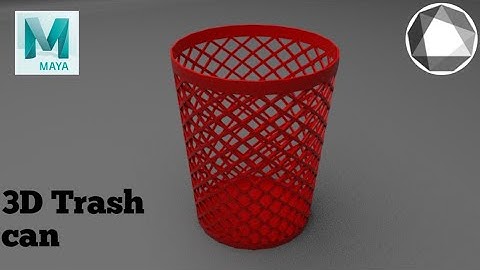 Modeling a Trash can in Autodesk Maya for beginners