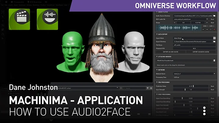 NVIDIA Omniverse Machinima의 오디오 투 페이스 활용법