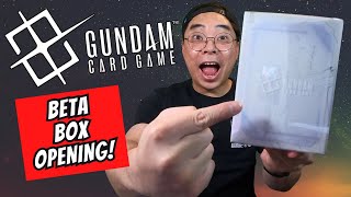 WE PULLED IT! Gundam Card Game Game Beta Box Opening!