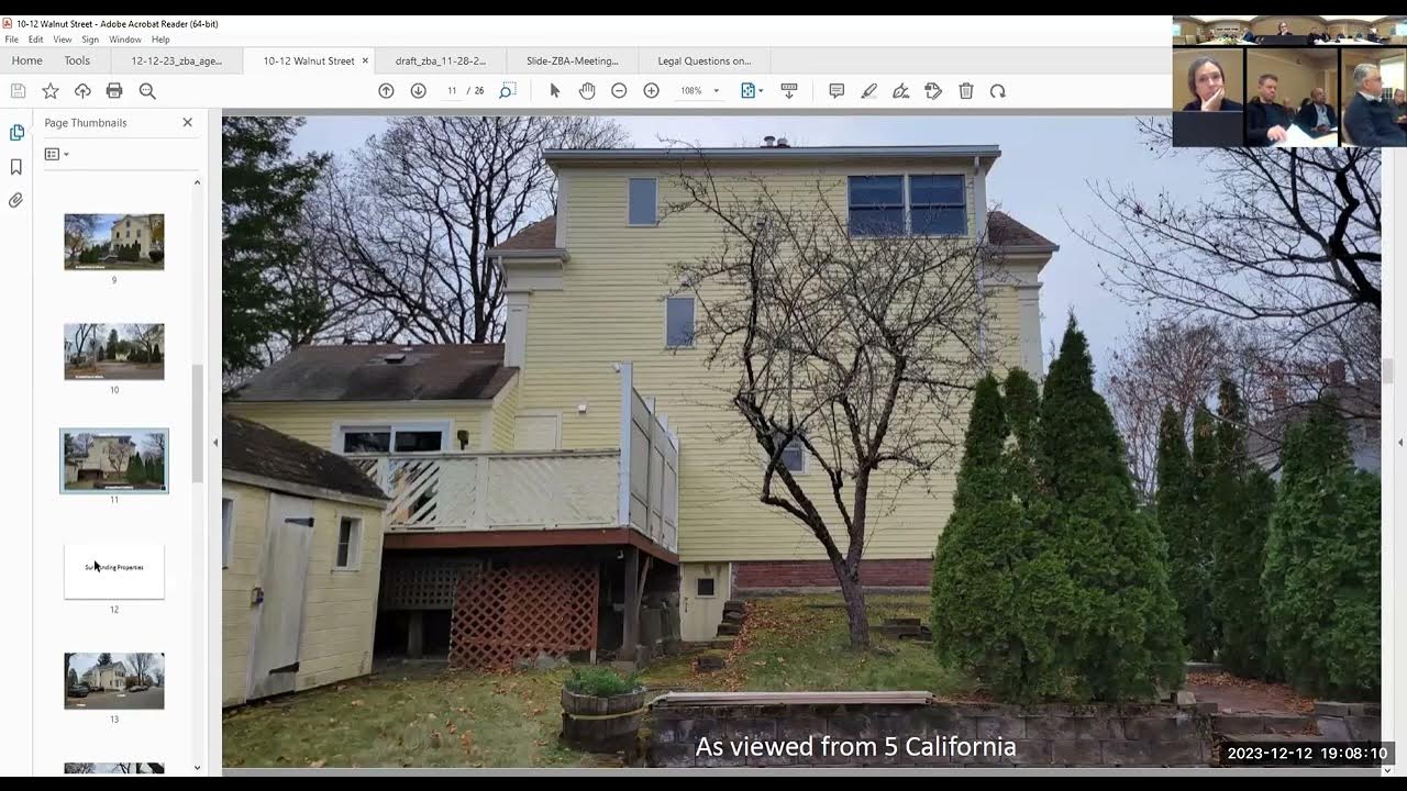 Newburyport Zoning Board of Appeals (12/12/2023) YouTube