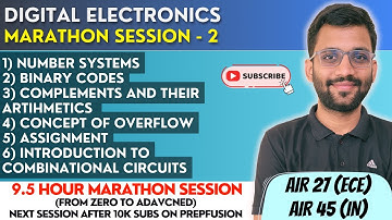 🔥Digital Electronics || Marathon - 2 || Implicants, Number Systems and Operation || PrepFusion