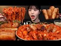 SUB)겉바속촉 통대창에 매운 아구찜 먹방! 대창 꿀조합 리얼사운드 Intestines Mukbang Asmr