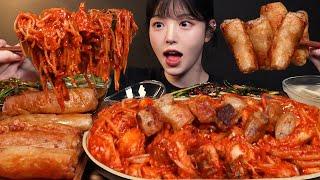 SUB)겉바속촉 통대창에 매운 아구찜 먹방! 대창 꿀조합 리얼사운드 Intestines Mukbang Asmr image