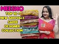 🥰 Meesho Saree Haul 494 Rs 🥰 Georgette/Bnarsi Silk Chickenkari / Jimmy Choo / Meesho Partywear Saree