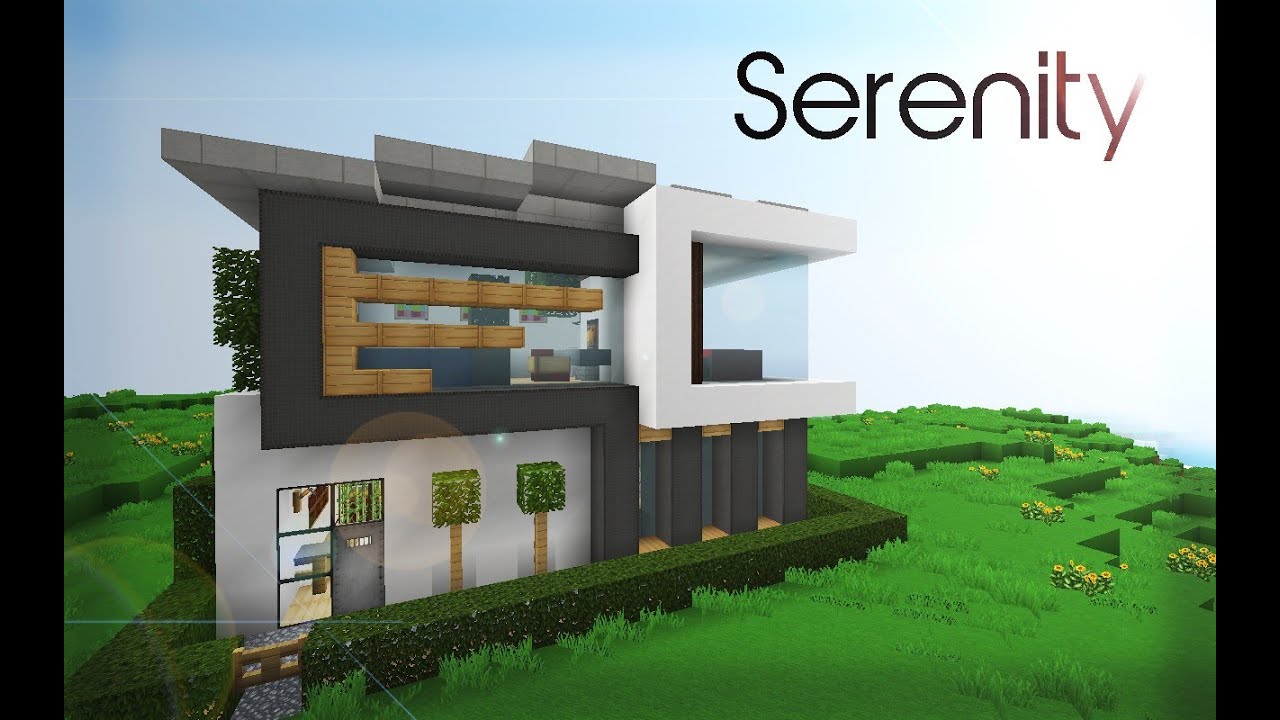 Présentation d'une maison moderne (minecraft) youtube