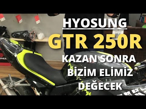 Perisan edilmis bir hyosung gtr 250r bakalim nasil toplayacagiz