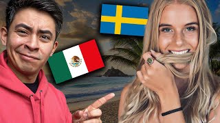SWEDISH girl SPEAKING SPANISH almost like a MEXICAN