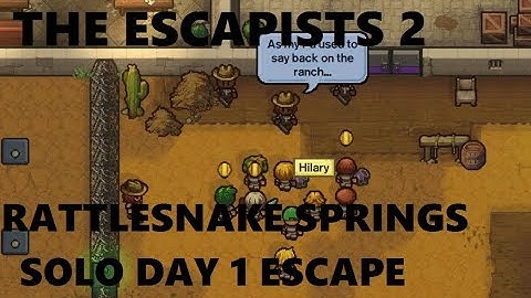 The Escapists 2 - Rattlesnake Springs Solo  Day 1 Escape!