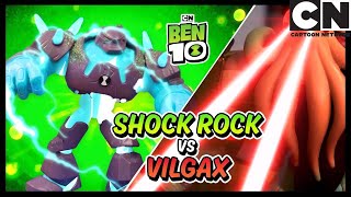 Ben 10 Toy Play | Shock Rock Battle Recreation! | Cartoon Network